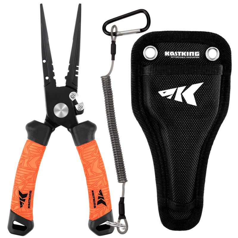 KastKing Speed Demon Pro Fishing Pliers, Straight Nose, 8.5 inch - Image 1